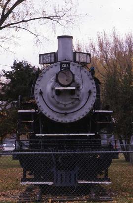 Northern Pacific 1354 on display in Pasco, Washington in 1988.