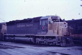 Northern Pacific 3600 in Minneapolis, Minnesota, in 1968.