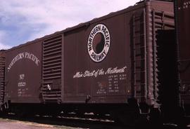 Northern Pacific box car 15529 at Denver, Colorado, in 1965.