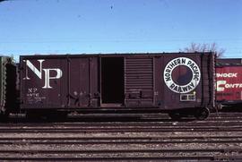 Northern Pacific box car 8876 at Albuquerque, New Mexico, in 1978.