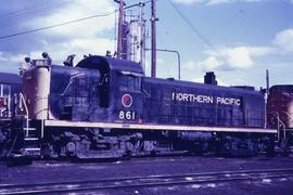 Northern Pacific 861 in Duluth, Minnesota, in 1969.