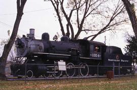 Northern Pacific 1354 on display in Pasco, Washington in 1988.