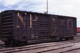 Northern Pacific box car number 5675 at Albuquerque, New Mexico, in 1978.