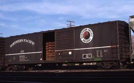 Northern Pacific box car 1160 in Albuquerque, New Mexico in 1978.